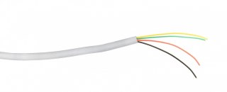 Kabel telefoniczny 4 żyły biały 100m rolka linka