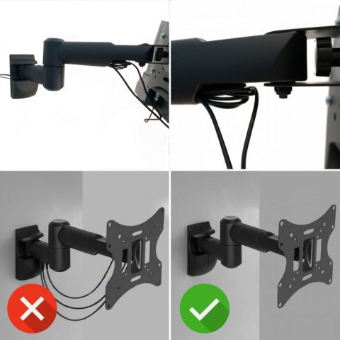 Uchwyt do telewizora lub monitora 23-42" 30 kg uniwersalny MC-503A B czarny max vesa 200x200