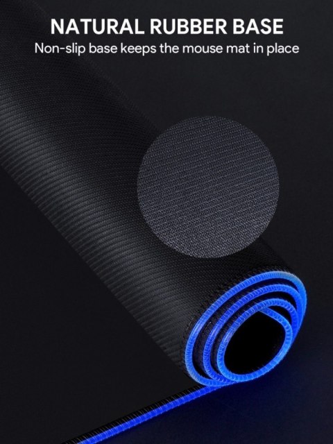 KM-P7 RGB podkładka pod mysz i klawiaturę XXL gamingowa| 900x400x4mm | wodoodporna | gumowany spód | aplikacja G-aim Control Cen