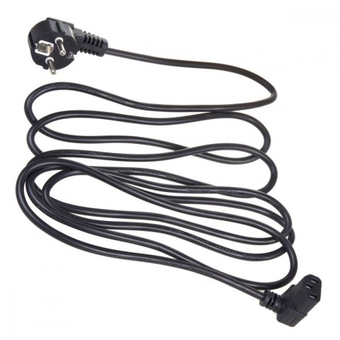 Kabel zasilający kątowy 3m wtyk EU Maclean MCTV-854