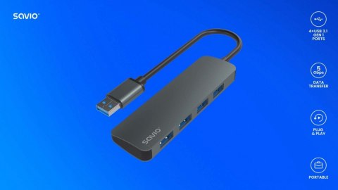 HUB 4-portowy USB 3.1 Gen 1, AK-53