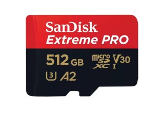 Karta pamięci Extreme Pro microSDXC 512GB 200/140 MB/s A2 V30 U3