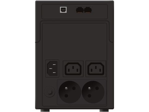UPS LINE-INTERACTIVE 1200VA 2X 230V PL + 2XIEC OUT, RJ11/RJ45 IN/OUT, USB, LCD