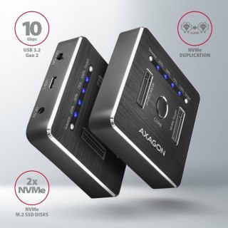 Stacja dokująca ADSA-M2C , USB-C 3.2 Gen 2 - 2x M.2 NVMe SSD CLONE MASTER