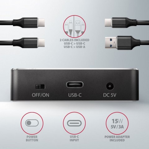 Stacja dokująca ADSA-M2C , USB-C 3.2 Gen 2 - 2x M.2 NVMe SSD CLONE MASTER