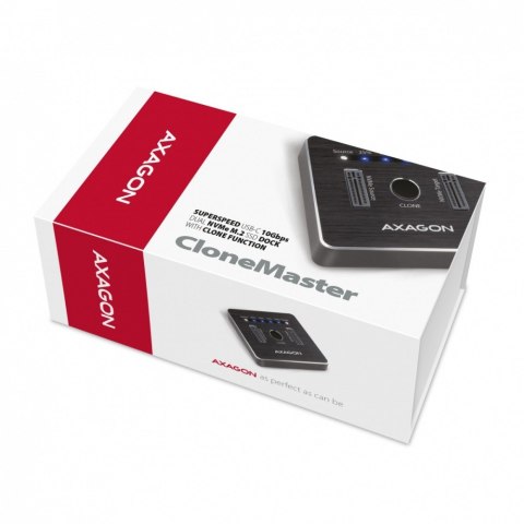 Stacja dokująca ADSA-M2C , USB-C 3.2 Gen 2 - 2x M.2 NVMe SSD CLONE MASTER