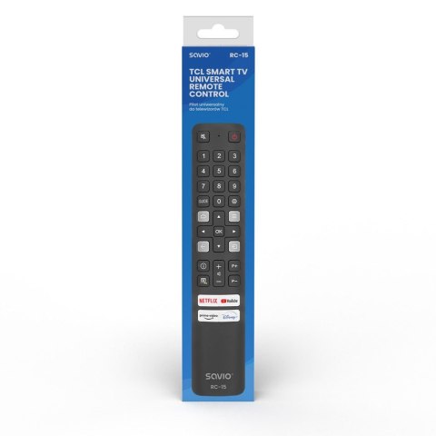 Pilot uniwersalny/zamiennik do TV TCL, Smart TV, RC-15