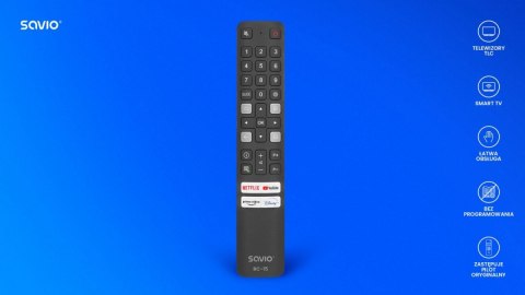 Pilot uniwersalny/zamiennik do TV TCL, Smart TV, RC-15