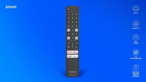Pilot uniwersalny/zamiennik do TV TCL, Smart TV, RC-15