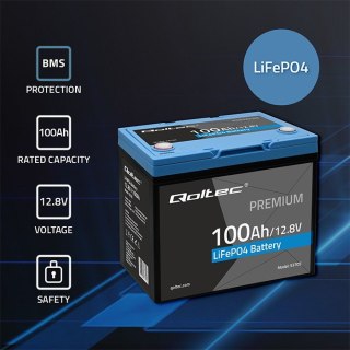 Akumulator LiFePO4 | 12.8V | 100Ah | 1280Wh | BMS