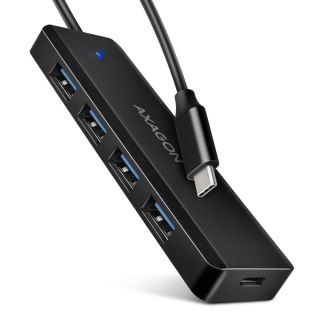 HUB 4-portowy HUE-C1C USB 5Gbps Travel, USB-C power IN, kabel Type-C 19cm, USB-C dodatkowe zasilanie