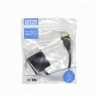 Adapter HDMI M-VGA F 15 cm