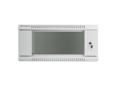 Szafa instalacyjna wisząca 19 cali 4U 600X600mm szara (drzwi szklane)