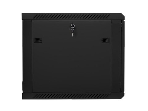 Szafa instalacyjna wisząca 19 cali 9U 600X600mm czarna (drzwi szklane)