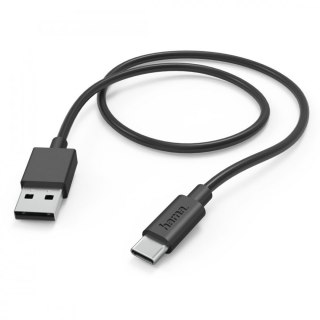 Kabel ładujący USB-A USB-C 1m czarny