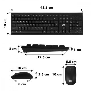 Zestaw bezprzewodowy mysz i klawiatura NanoRS RS580