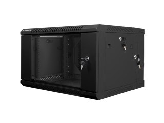 Szafa instalacyjna wisząca dwusekcyjna 19 cali 6U 600X600mm czarna