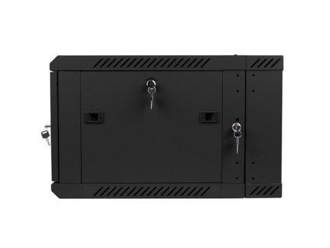 Szafa instalacyjna wisząca dwusekcyjna 19 cali 6U 600X600mm czarna