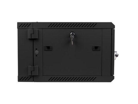 Szafa instalacyjna wisząca dwusekcyjna 19 cali 6U 600X600mm czarna
