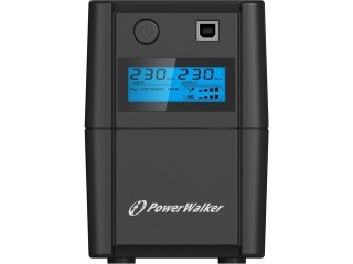 UPS LINE-INTERACTIVE 850VA, 4x IEC, RJ11 IN/OUT, USB, LCD