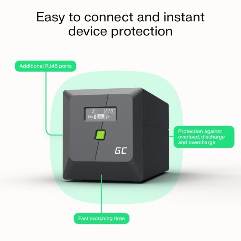 Zasilacz awaryjny UPS 600W/1000VA modyfikowana sinusoida