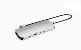 Stacja dokująca USB-C Metal Nano 3x Display Dock 2x HDMI 1x USB-C video Power Delivery 140W