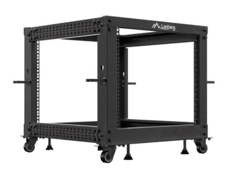 Stojak Open rack 19 cali 9U 600x600-1100 regulowany czarny