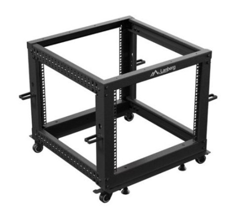 Stojak Open rack 19 cali 9U 600x600-1100 regulowany czarny