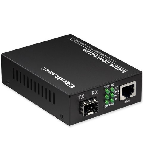 Dwukierunkowy Media Konwerter SWITCH Ethernet 1x RJ45 1x SFP | 1000Mb/s | 5V