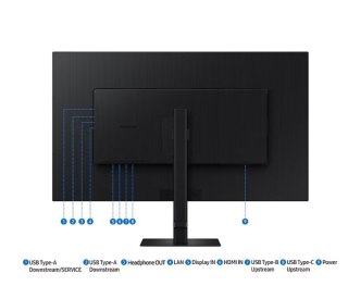 Monitor 37 cali ViewFinity S80UD VA 3840x2160 UHD 16:9 1xHDMI 1xDP 1xUSB-C 90W 3xUSB-A 5ms PinP/PbyP 60Hz HAS+PIV płaski 3YOn-Si