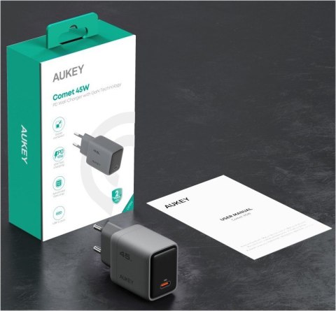PA-C2 ładowarka sieciowa 1xUSB-C PD 45W 4A QC4+ PD3.0 AFC PPS FCP SCP SSCP
