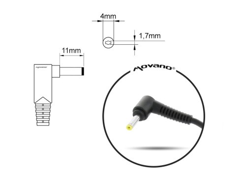 Ładowarka/zasilacz 20V 2.25A (4.0x1.7) - Lenovo 45W