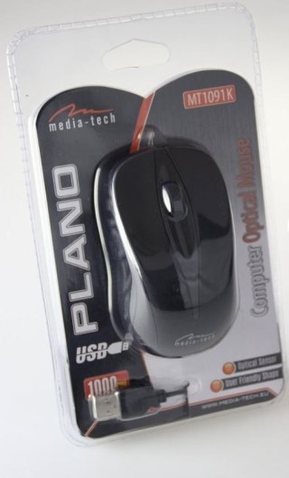 Mysz optyczna PLANO MT1091K (Czarny)